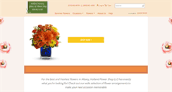 Desktop Screenshot of hollandflowershop.com